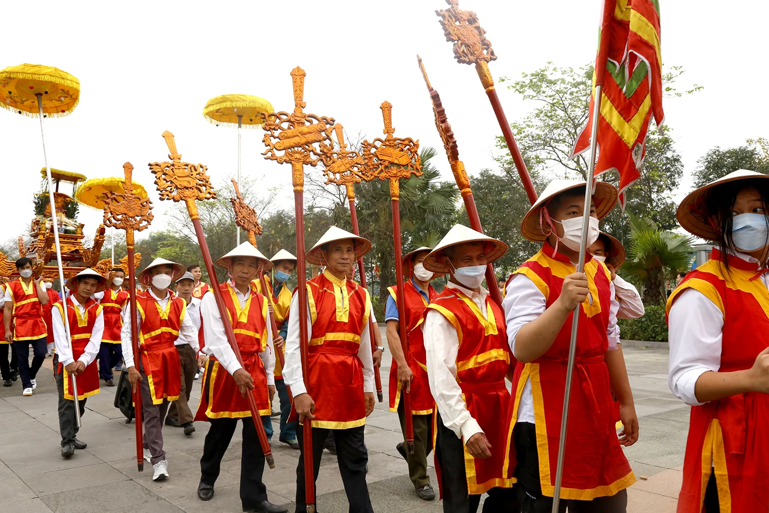 Đặc sắc lễ rước kiệu về Đền Hùng