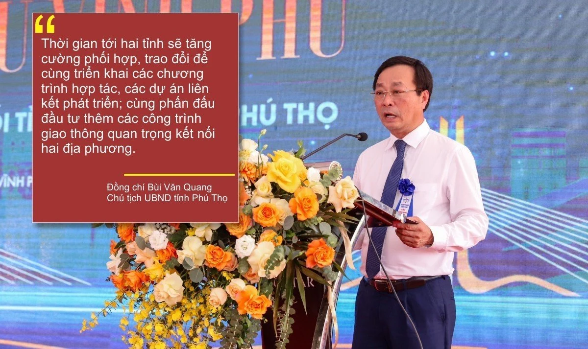 Khánh thành cầu Vĩnh Phú qua sông Lô nối tỉnh Phú Thọ và Vĩnh Phúc