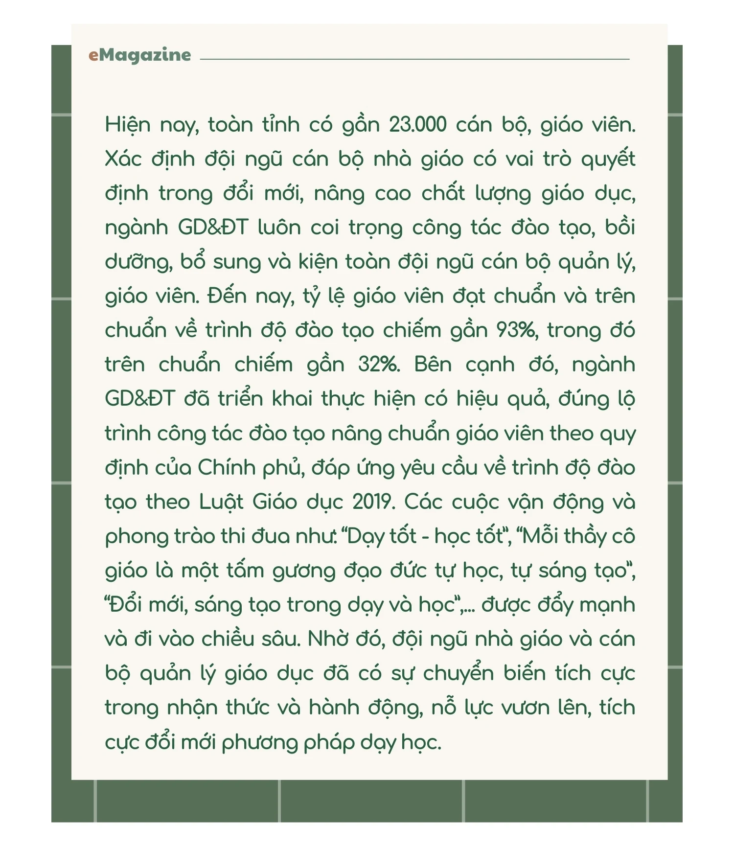 Giáo dục Đất Tổ - Những tấm gương truyền cảm hứng - Kỳ II: Những “người đưa đò” tận tâm