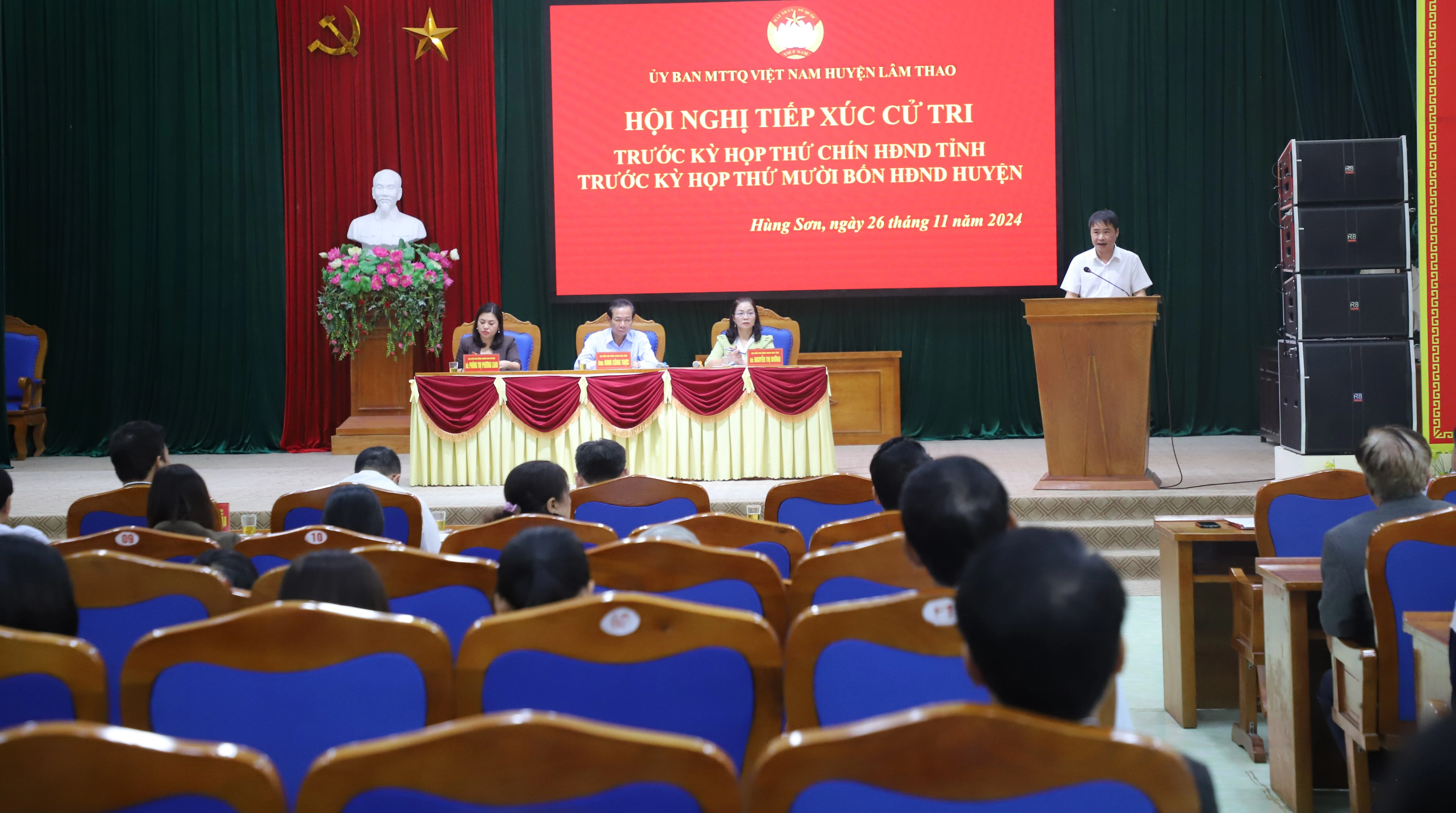 Đại biểu HĐND tỉnh tiếp xúc cử tri tại huyện Lâm Thao