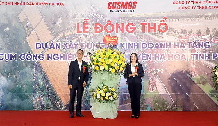 Động thổ Dự án “Xây dựng và kinh doanh hạ tầng Cụm công nghiệp Đồng Phì”