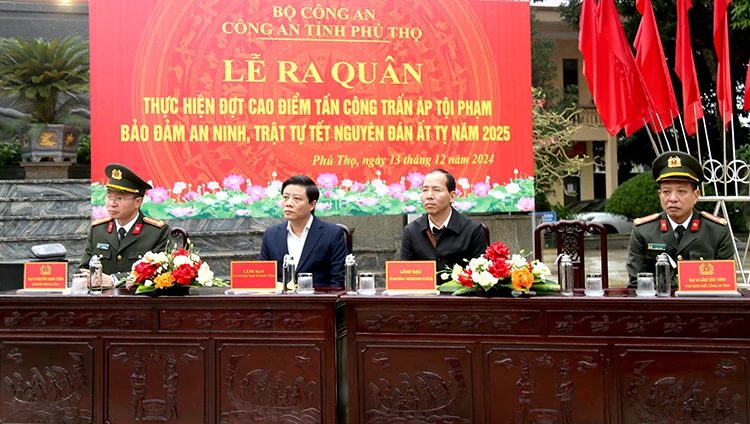 Công an tỉnh: Ra quân thực hiện cao điểm tấn công, trấn áp tội phạm bảo đảm ANTT Tết Nguyên đán Ất Tỵ năm 2025