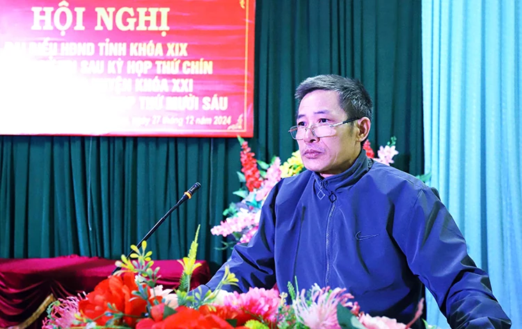 Đại biểu HĐND tỉnh tiếp xúc cử tri tại huyện Đoan Hùng