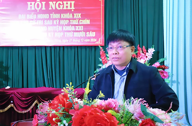 Đại biểu HĐND tỉnh tiếp xúc cử tri tại huyện Đoan Hùng