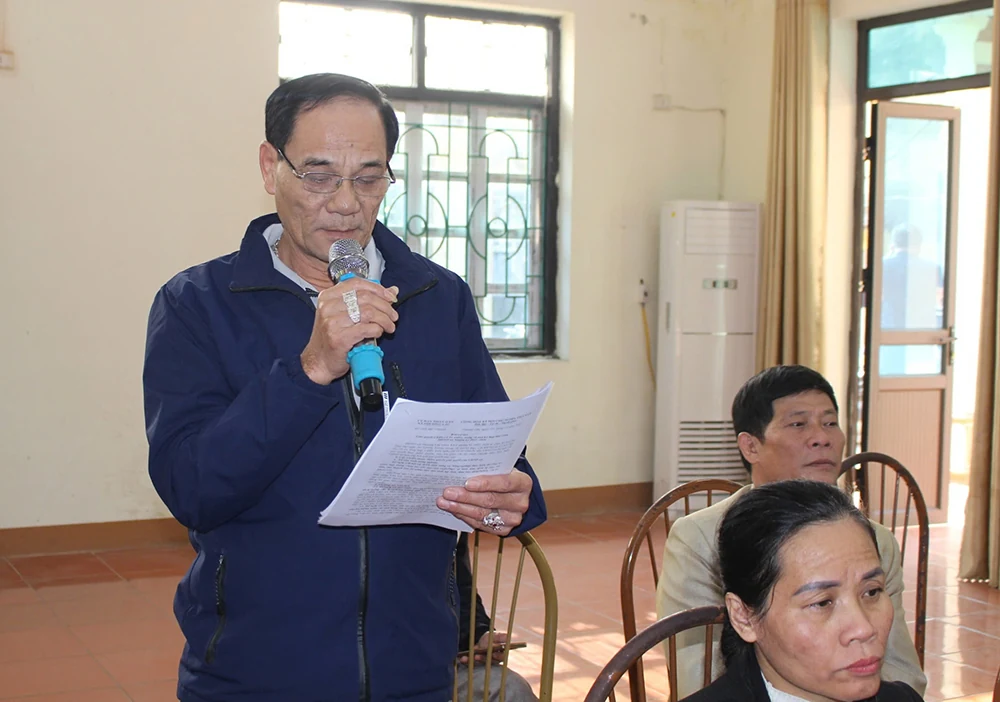 Đại biểu HĐND tỉnh tiếp xúc cử tri