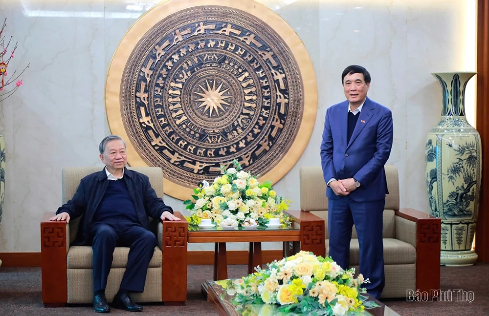 Tổng Bí thư Tô Lâm thăm, làm việc với lãnh đạo tỉnh Phú Thọ