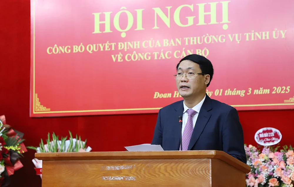 Công bố các quyết định của Tỉnh uỷ Phú Thọ về công tác cán bộ huyện Đoan Hùng