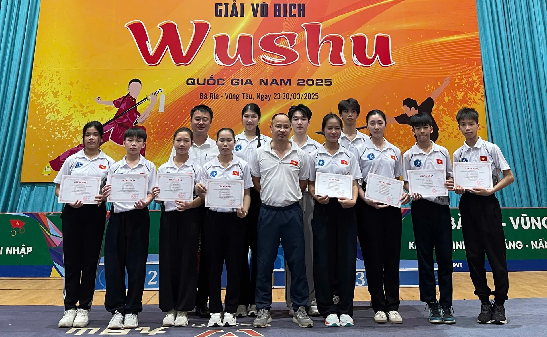 Phú Thọ giành 10 huy chương tại Giải Vô địch Wushu Quốc gia 2025
