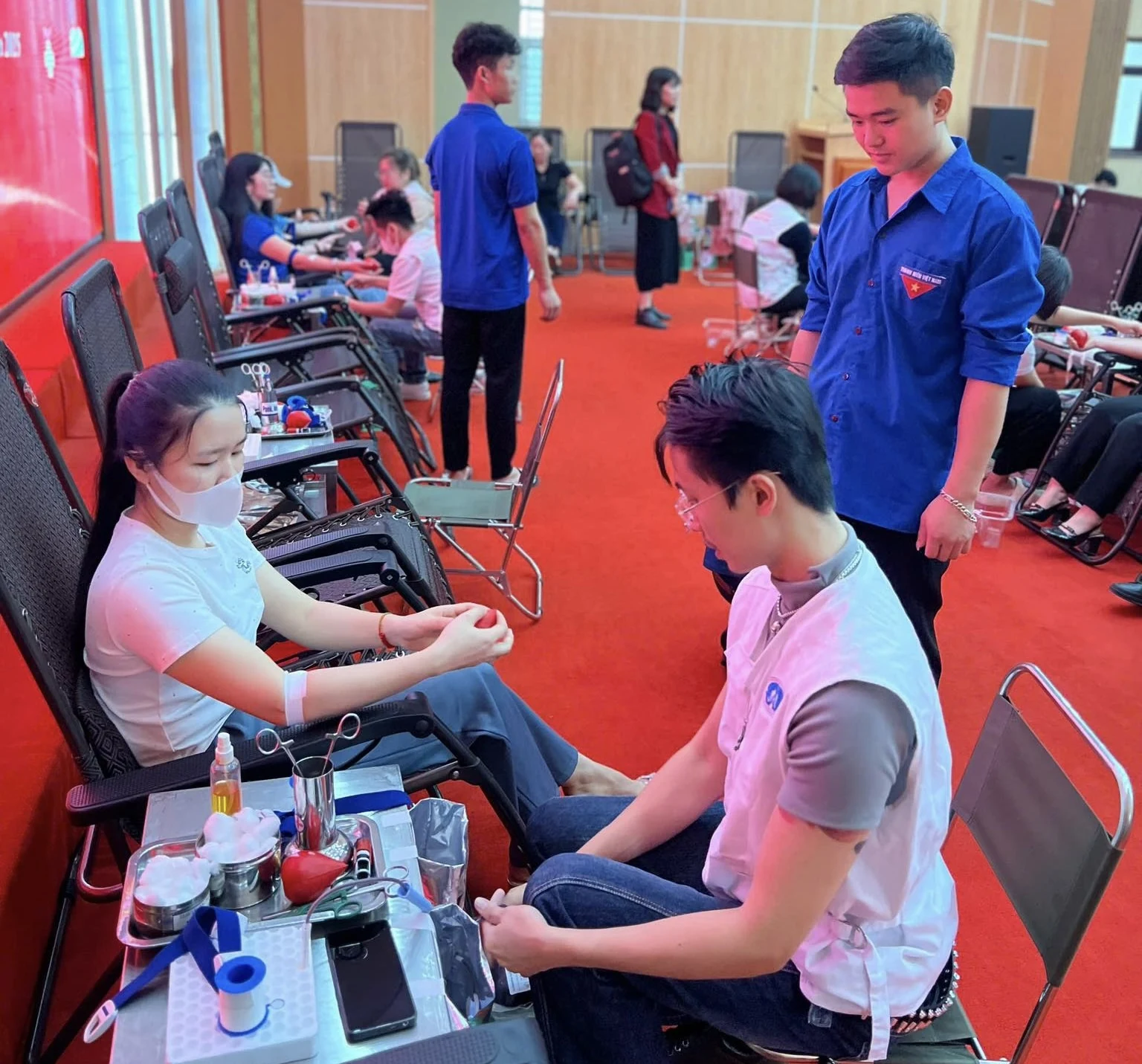 Ngày hội hiến máu “Giọt hồng thị xã trung du”