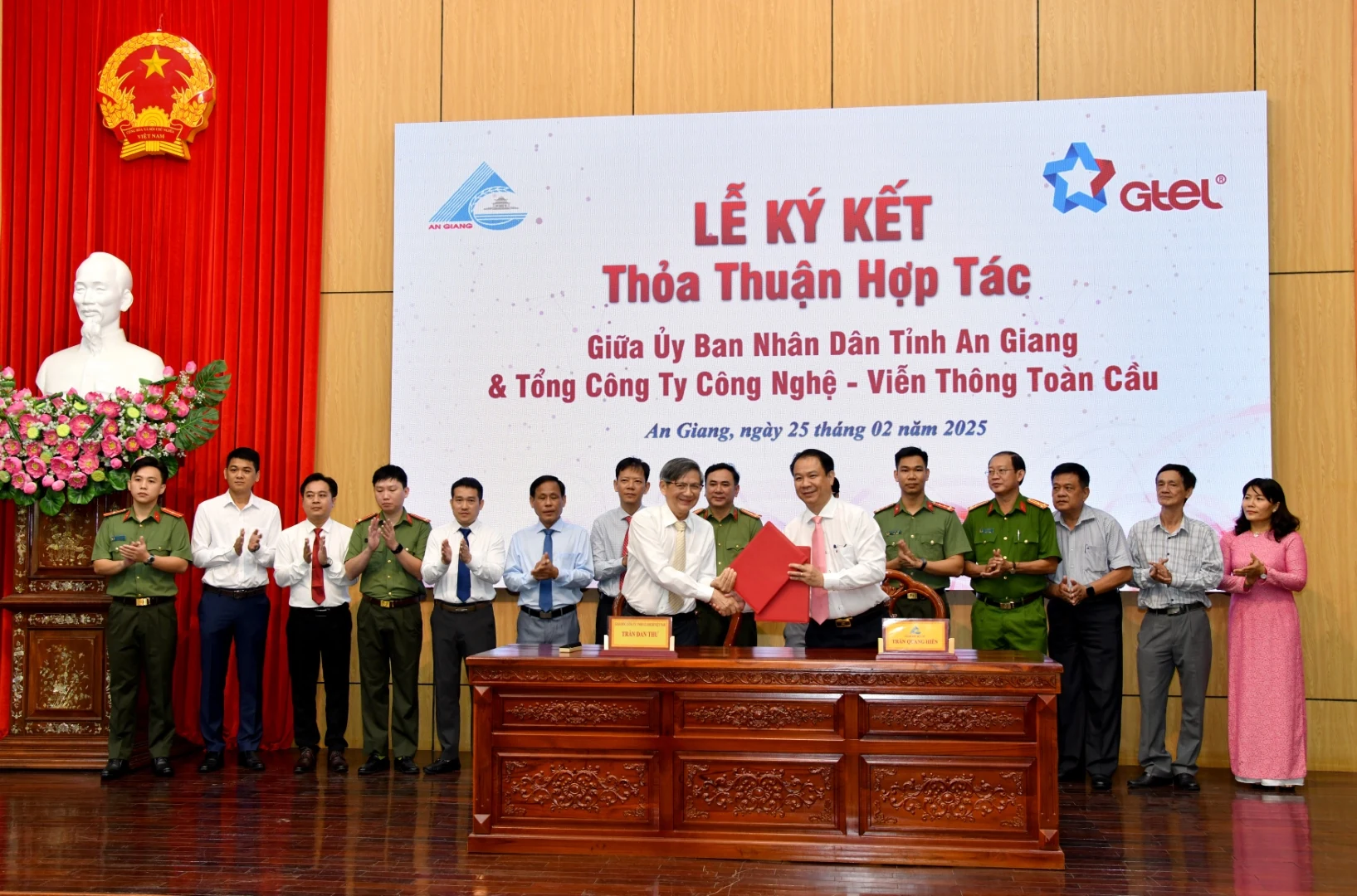 UBND tỉnh An Giang ký kết hợp tác với Tổng Công ty Công Nghệ - Viễn thông Toàn cầu (GTEL)