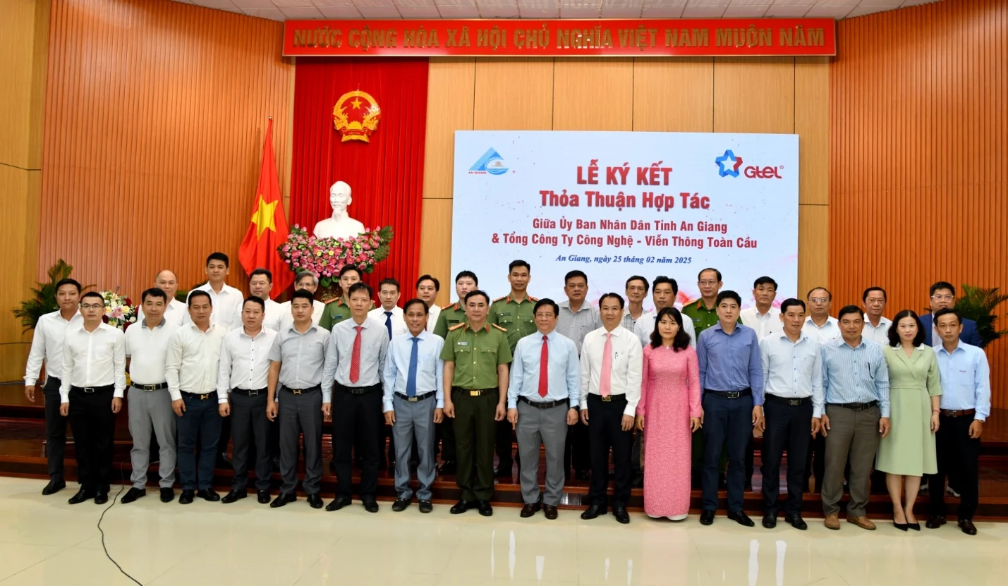 UBND tỉnh An Giang ký kết hợp tác với Tổng Công ty Công Nghệ - Viễn thông Toàn cầu (GTEL)