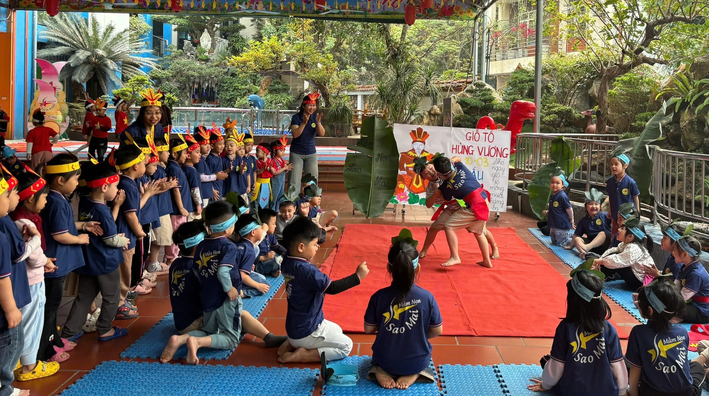 Nhiều hoạt động ý nghĩa cho trẻ dịp Giỗ Tổ Hùng Vương