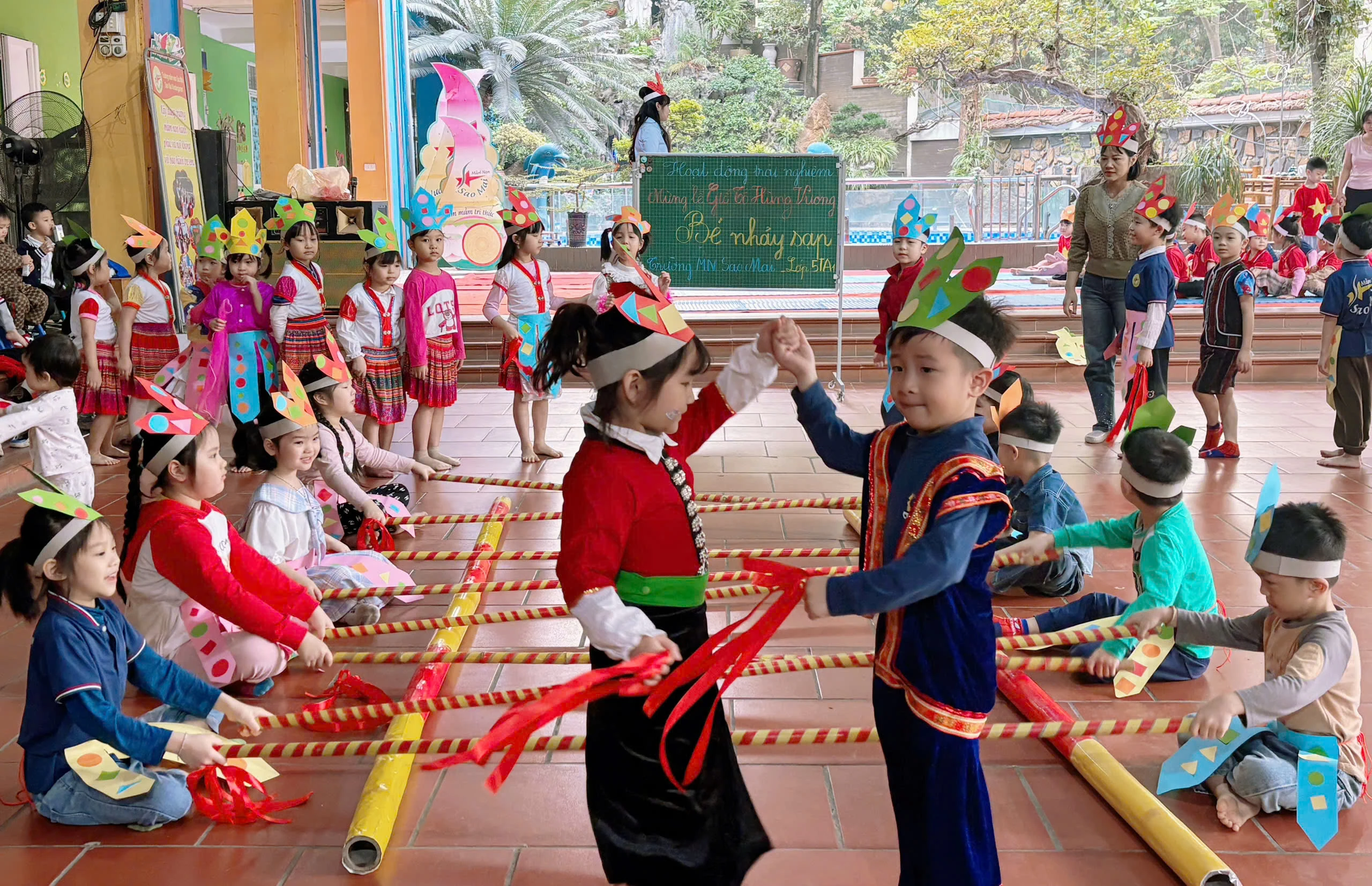 Nhiều hoạt động ý nghĩa cho trẻ dịp Giỗ Tổ Hùng Vương