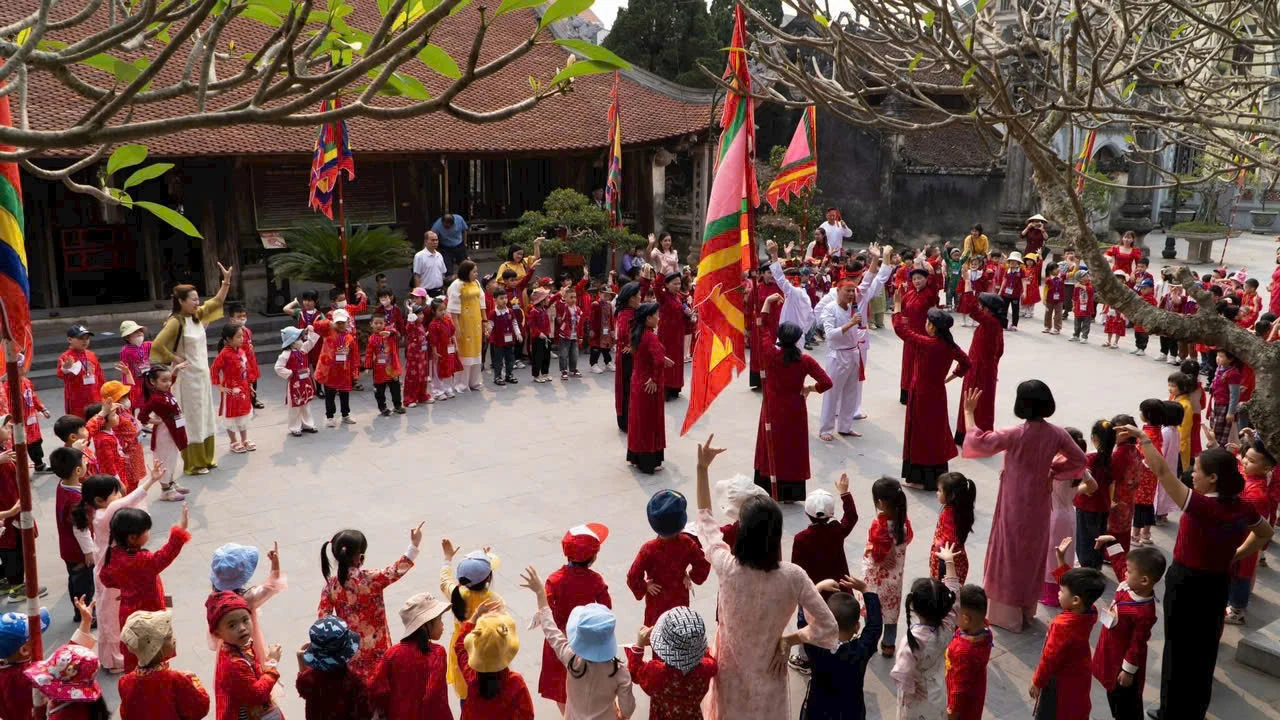 Nhiều hoạt động ý nghĩa cho trẻ dịp Giỗ Tổ Hùng Vương