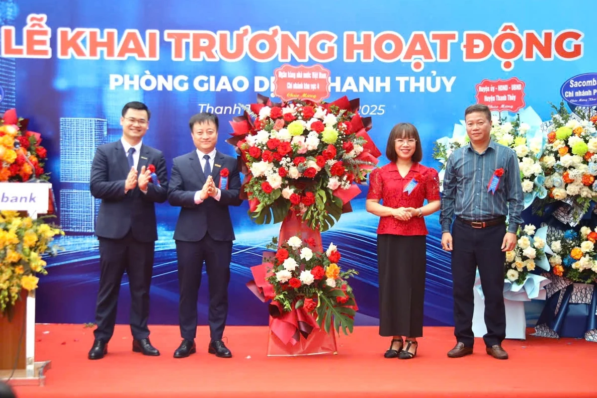 Khai trương Sacombank - Phòng giao dịch Thanh Thuỷ