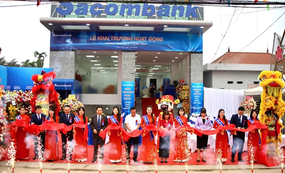 Khai trương Sacombank - Phòng giao dịch Thanh Thuỷ