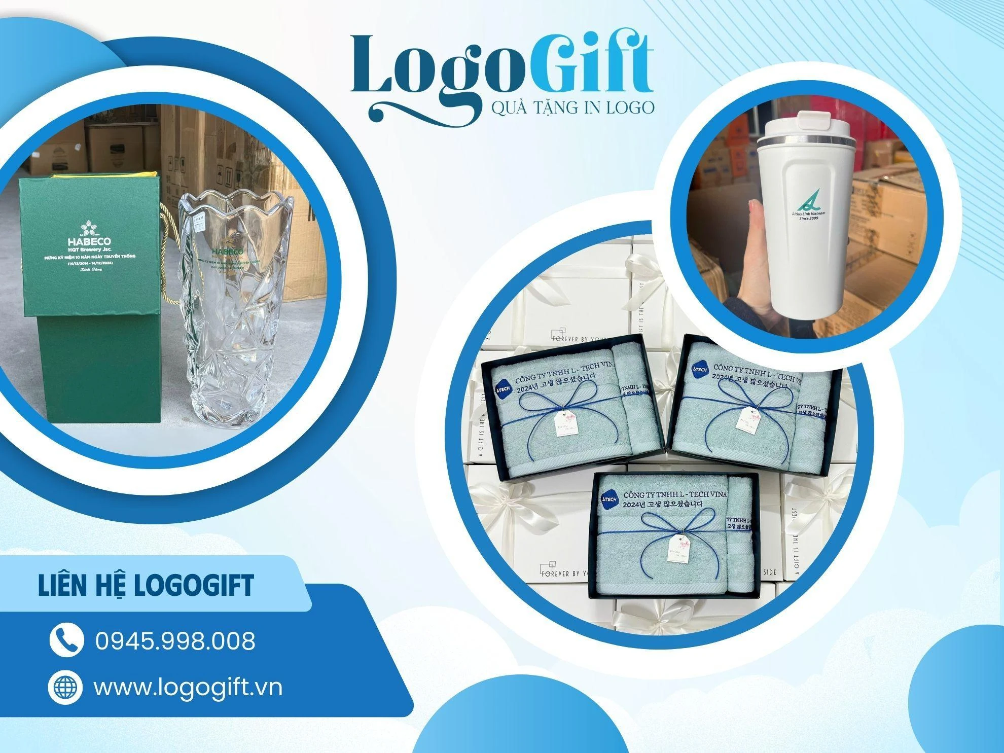 Quà tặng doanh nghiệp in logo tại LogoGift - Ghi dấu ấn thương hiệu