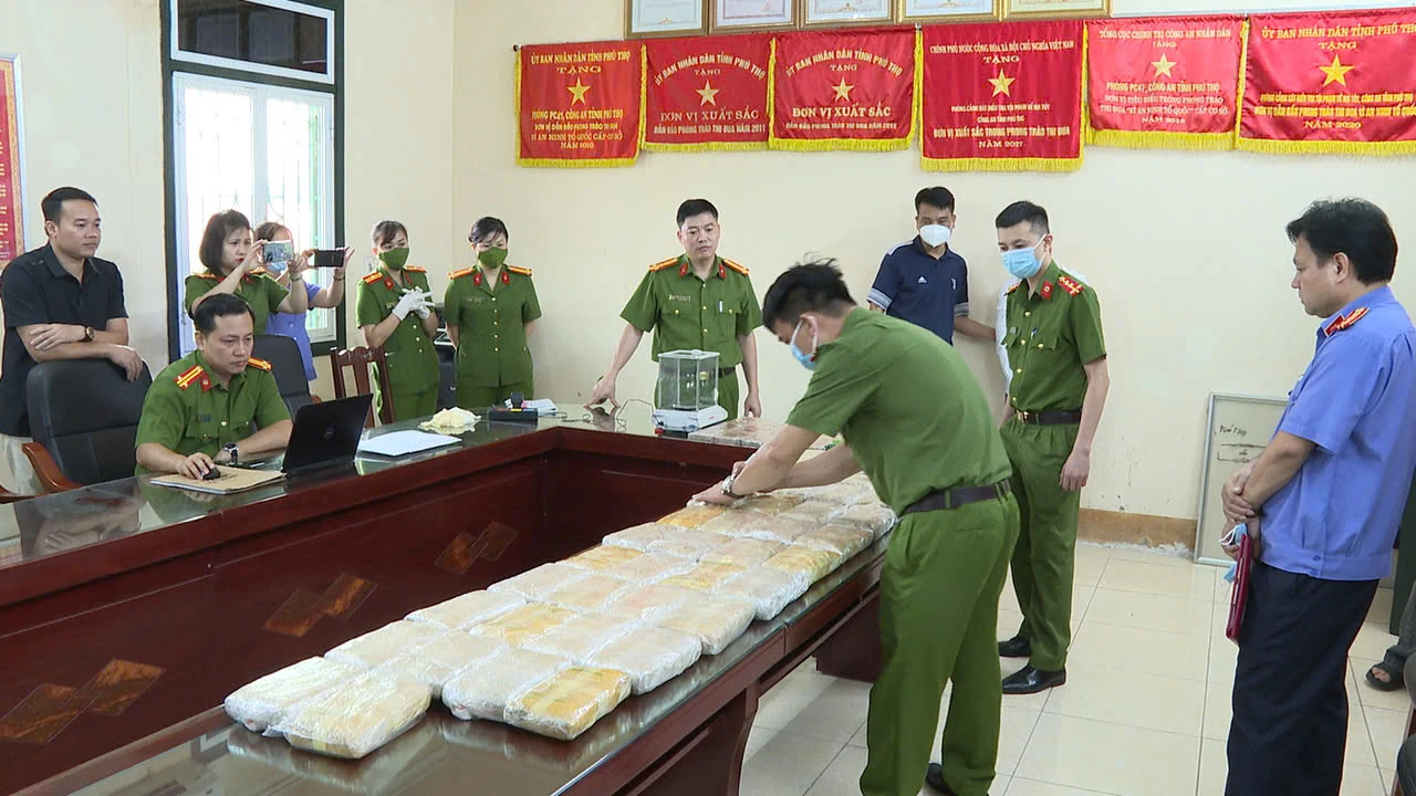 Phá thành công chuyên án ma túy xuyên quốc gia lớn nhất tại Phú Thọ: 73 bị can bị đề nghị truy tố