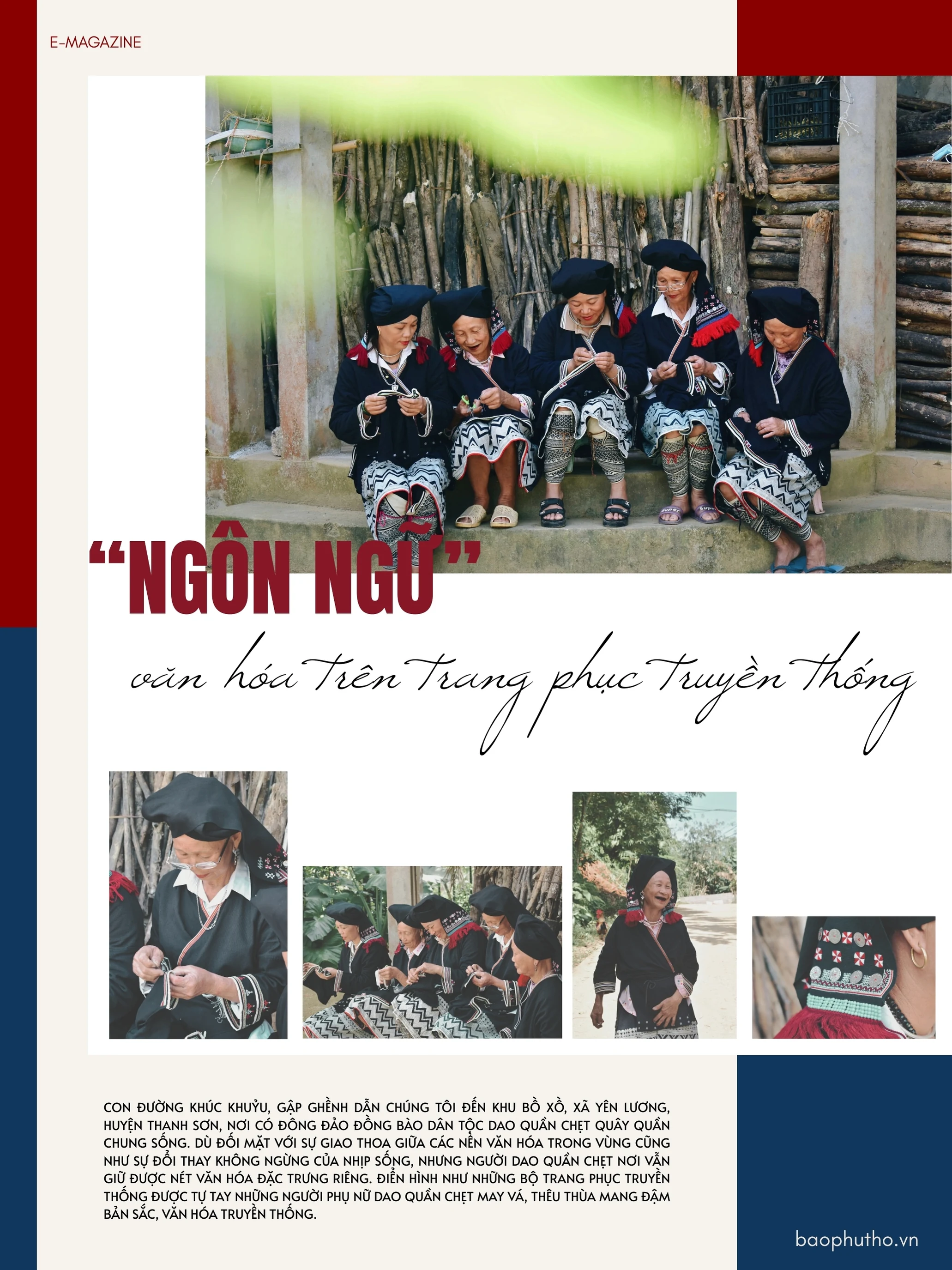 “Ngôn ngữ” văn hóa trên trang phục truyền thống