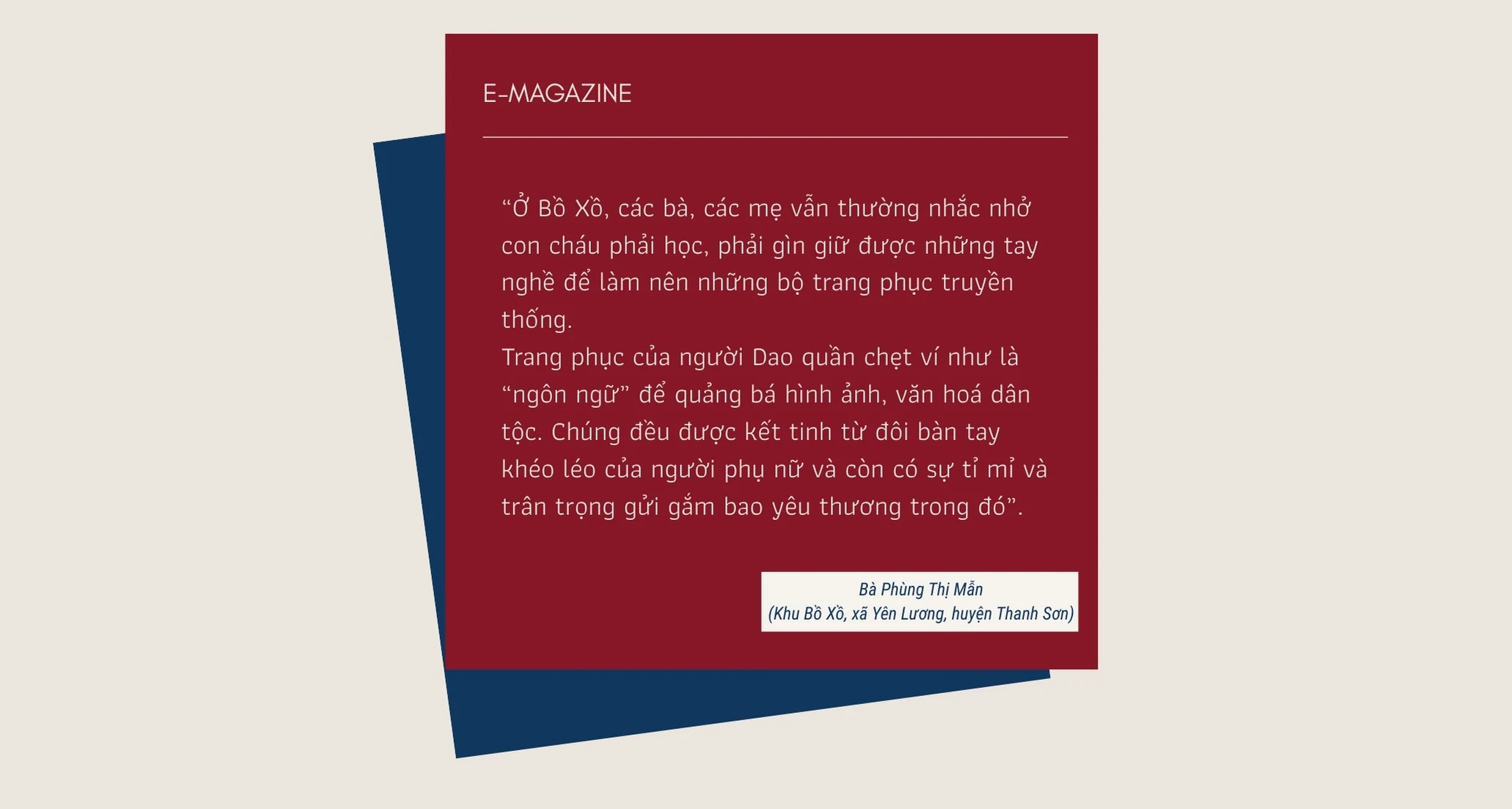 “Ngôn ngữ” văn hóa trên trang phục truyền thống