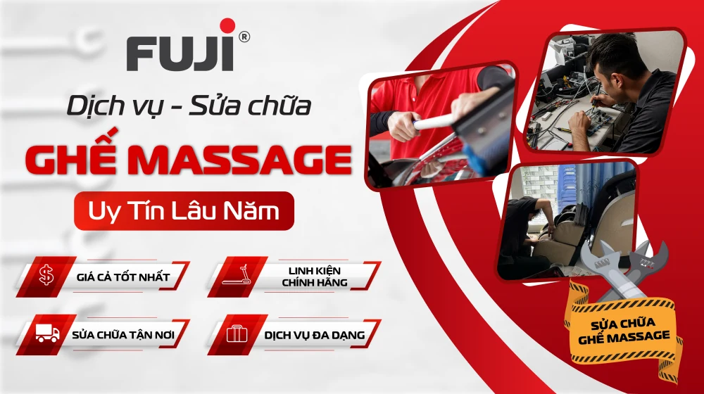 Khắc phục sự cố nhanh chóng với dịch vụ sửa ghế massage 24/7 của Fuji