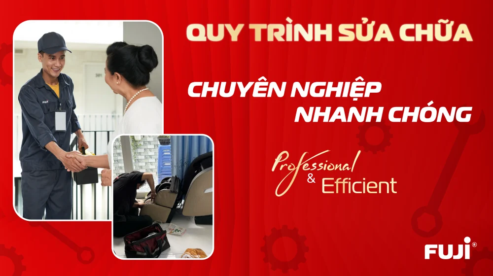 Khắc phục sự cố nhanh chóng với dịch vụ sửa ghế massage 24/7 của Fuji