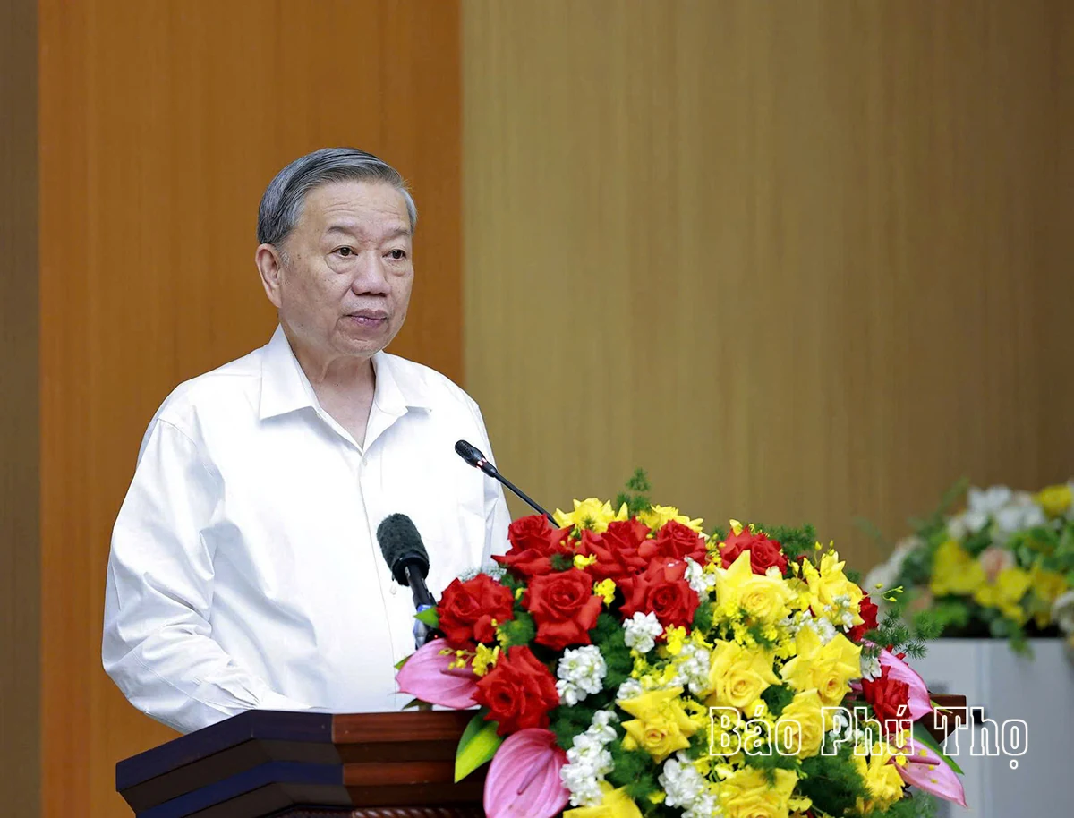 Phát biểu của Tổng Bí thư Tô Lâm tại buổi làm việc với Ban Thường vụ Tỉnh ủy các tỉnh Phú Thọ, Vĩnh Phúc, Hòa Bình