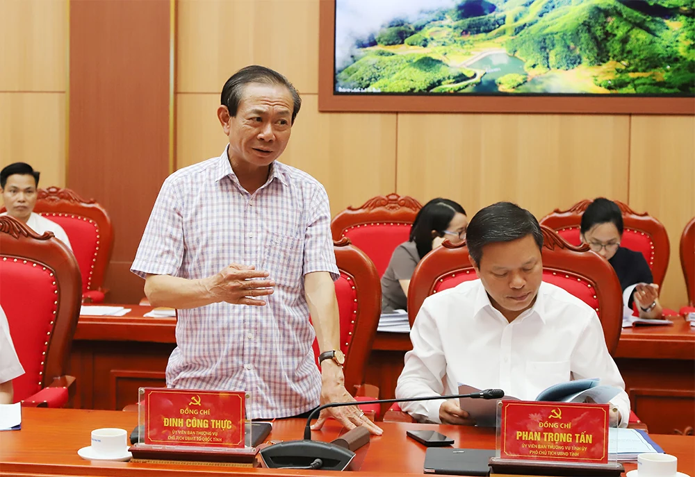 Ban Thường vụ Tỉnh ủy thông qua nhiều nội dung quan trọng