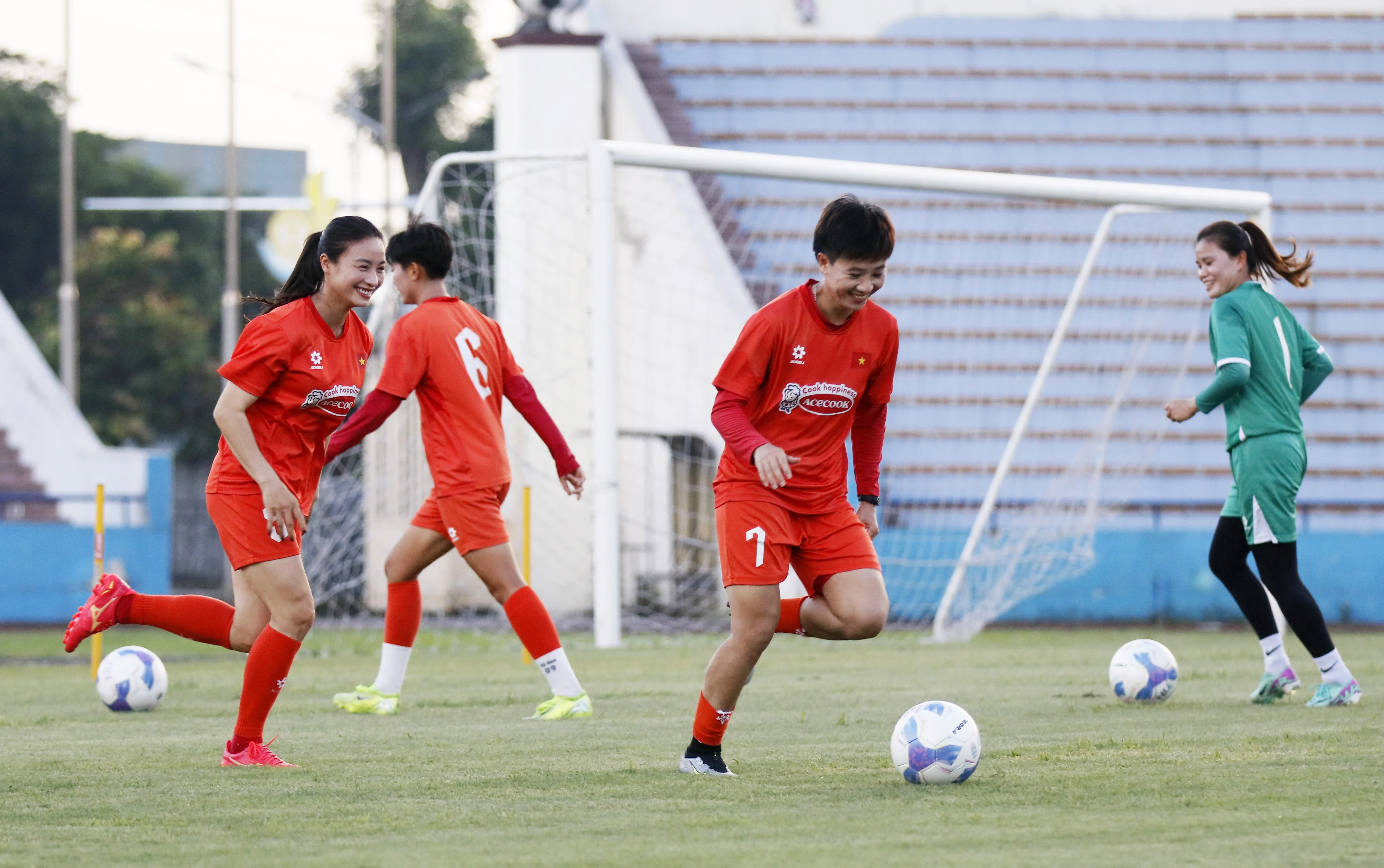 Đội tuyển nữ Việt Nam tích cực luyện tập cho Asian Cup 2026