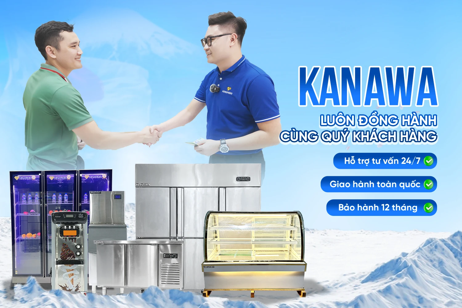 KANAWA - thiết bị điện lạnh, bếp công nghiệp tiêu chuẩn Nhật