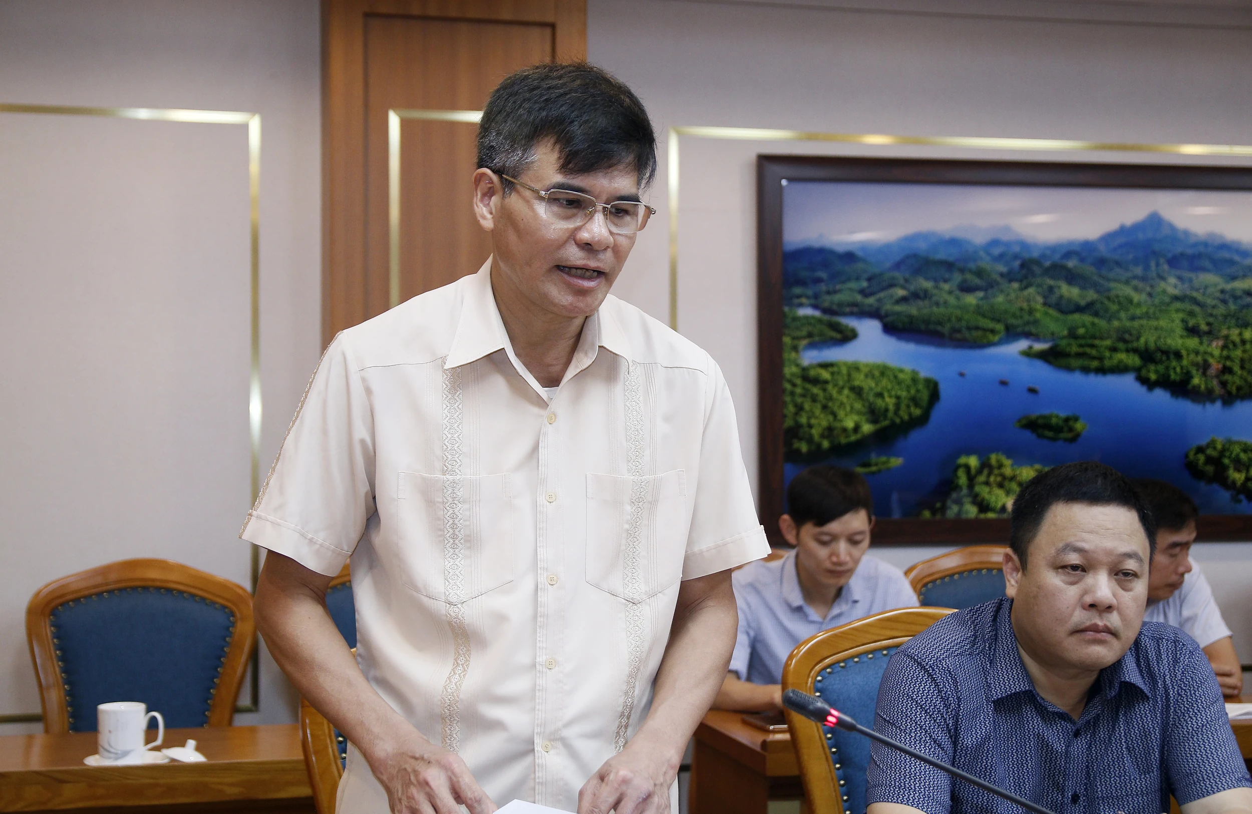 Phó Chủ tịch UBND tỉnh Nguyễn Huy Ngọc kiểm tra tiến độ Dự án Nhà Văn hóa nghệ thuật tỉnh