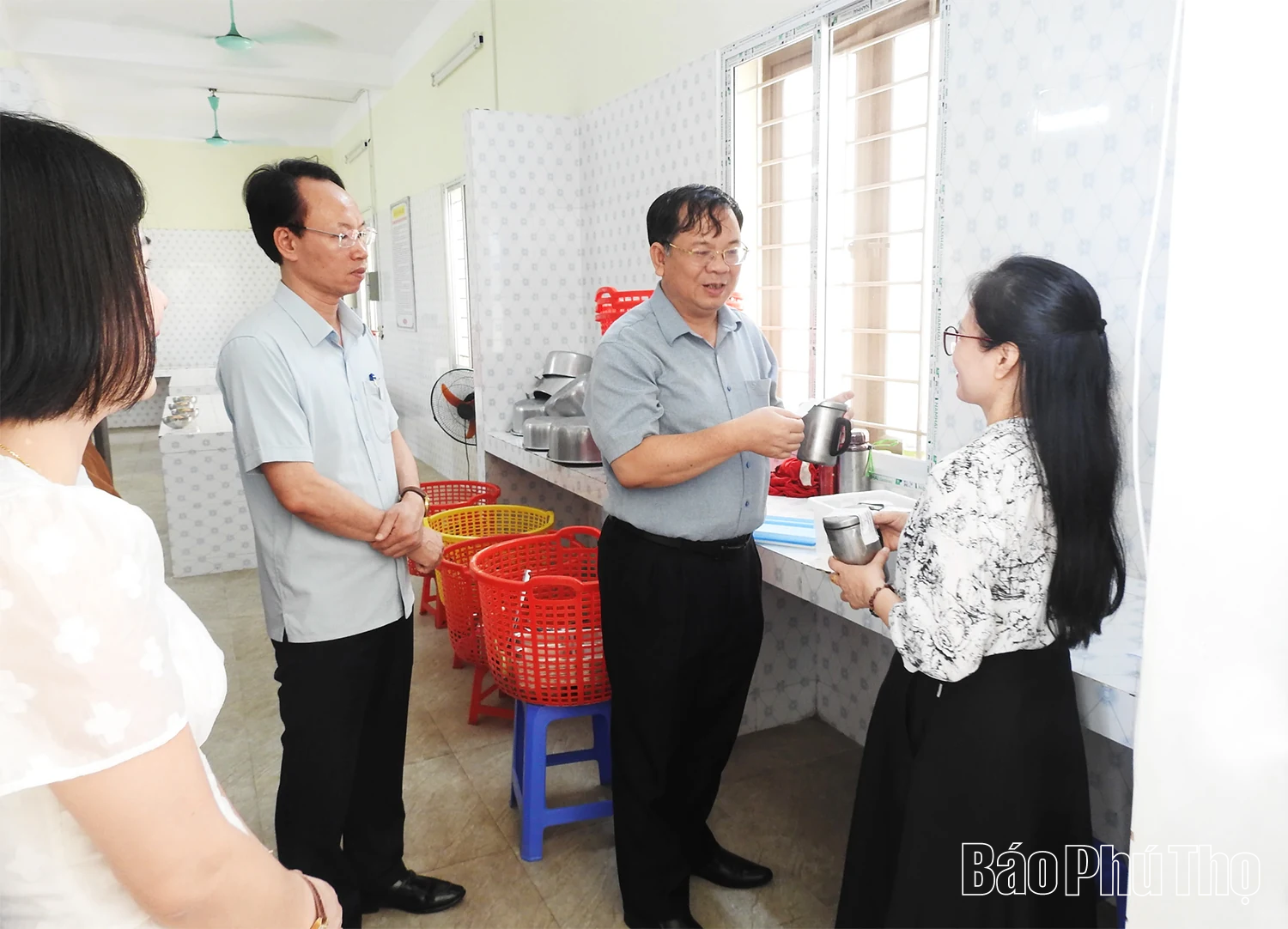 Đoàn công tác Sở Giáo dục và Đào tạo làm việc với các xã Thanh Thủy, Tam Nông