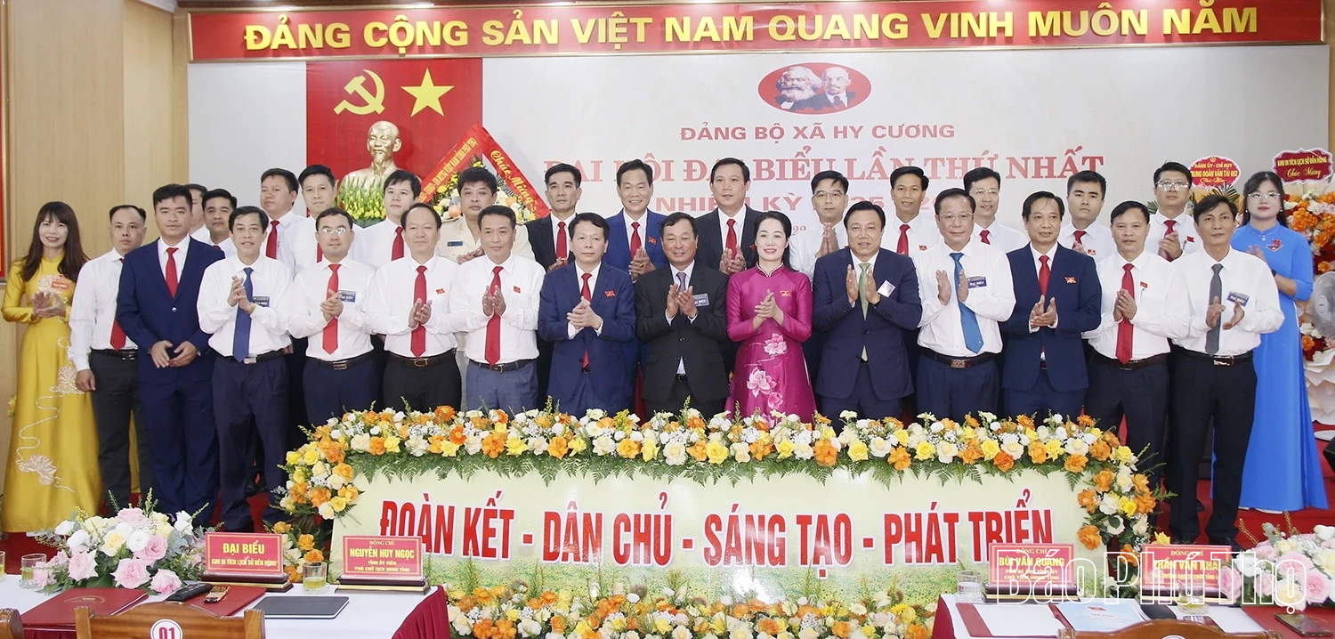 Đại hội Đảng bộ xã Hy Cương lần thứ Nhất, nhiệm kỳ 2025-2030