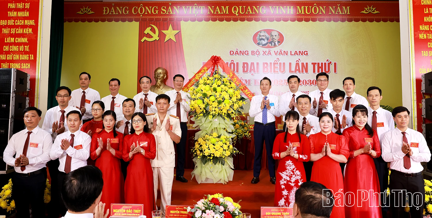 Đại hội Đảng bộ xã Văn Lang lần thứ I, nhiệm kỳ 2025 - 2030