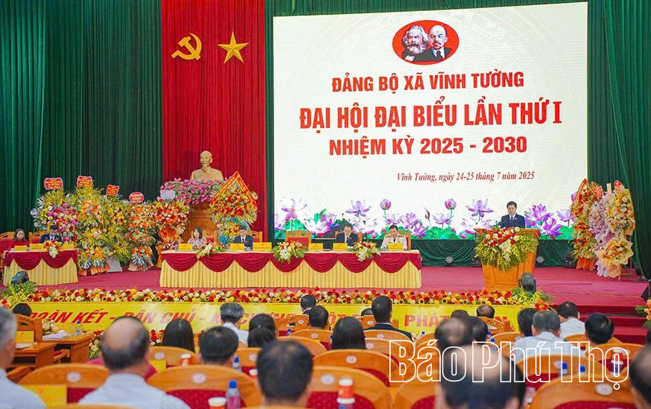 Đại hội Đại biểu Đảng bộ xã Vĩnh Tường lần thứ I nhiệm kỳ 2025-2030
