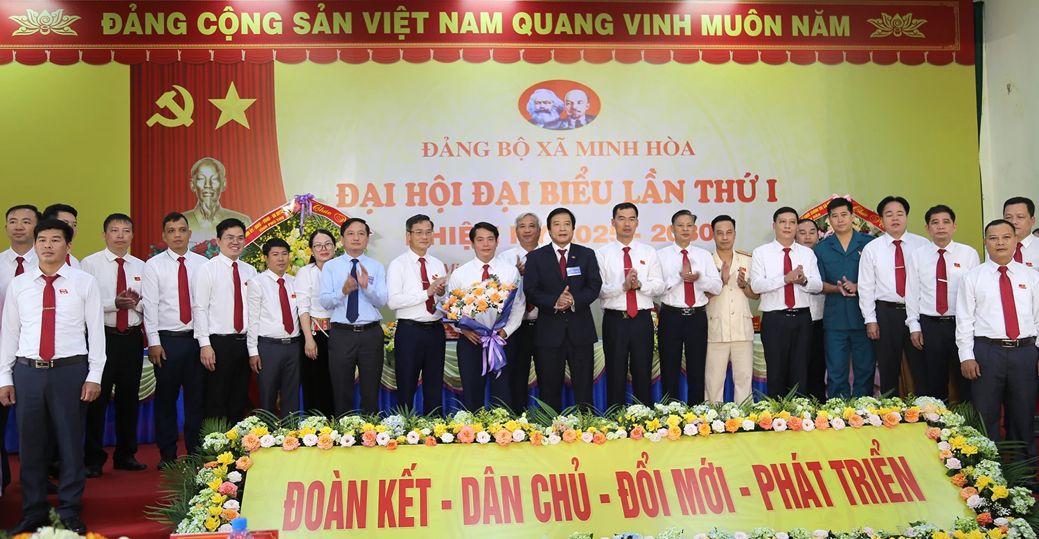 Đại hội đại biểu Đảng bộ xã Minh Hoà lần thứ I, nhiệm kỳ 2025 - 2030