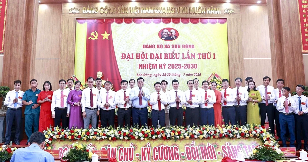 Đại hội đại biểu Đảng bộ xã Sơn Đông lần thứ I, nhiệm kỳ 2025-2030