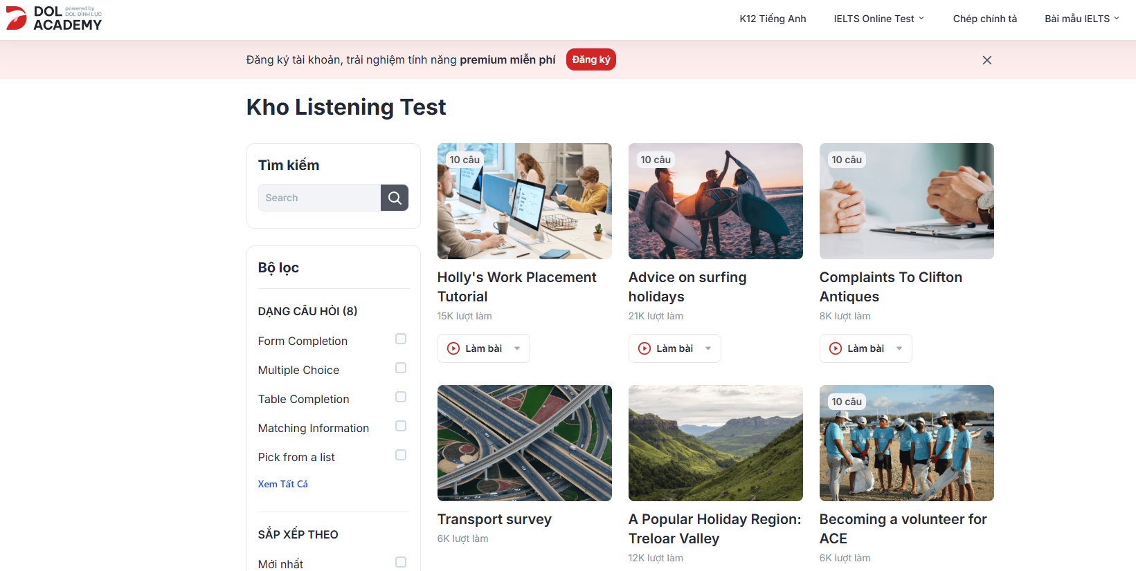 Gen Z Chọn DOL Academy Luyện IELTS Listening Test - Chuẩn Cambridge, Học Chủ Động