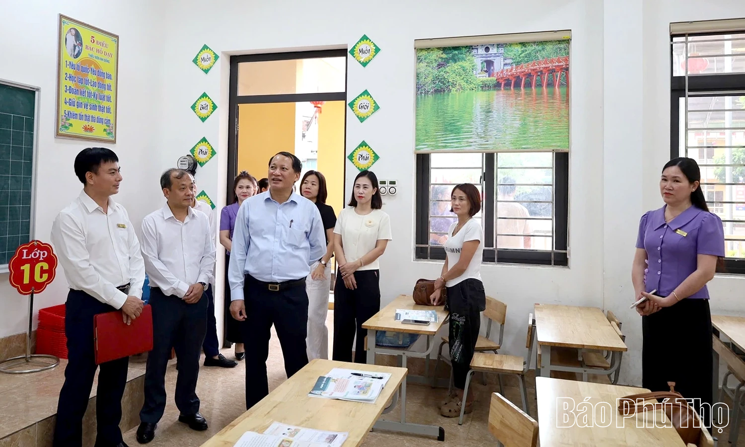 Đoàn công tác Sở Giáo dục và Đào tạo làm việc với xã Phù Ninh