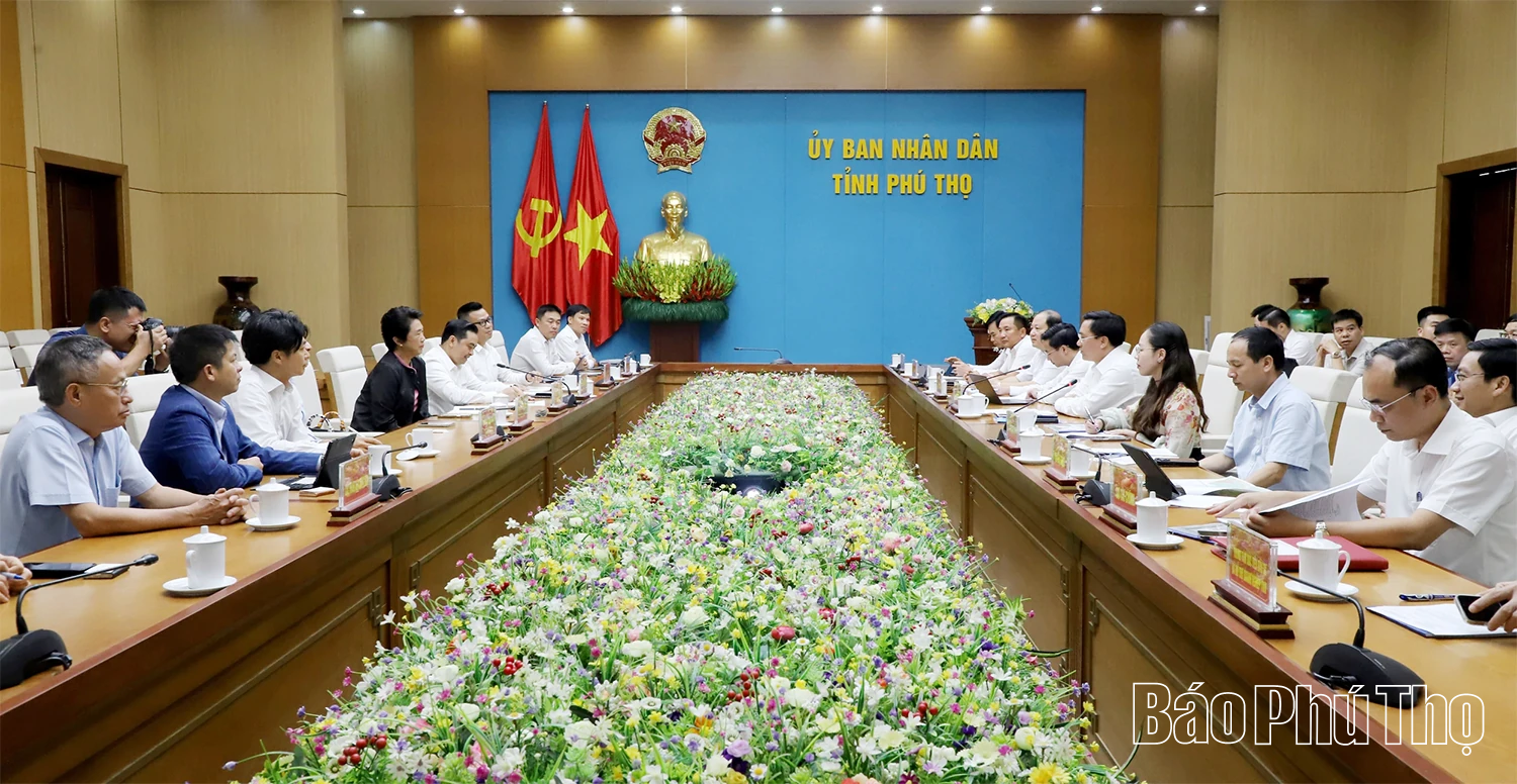 Đẩy nhanh tiến độ cấp Giấy chứng nhận đầu tư Khu công nghiệp công nghệ cao Đoan Hùng