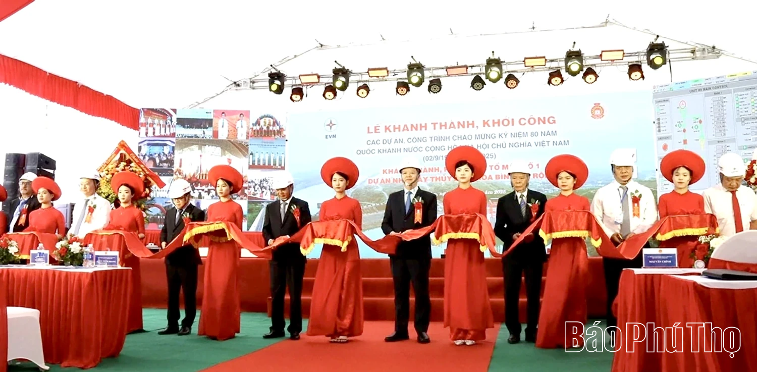 Khánh thành, phát điện tổ máy số 1, Dự án Nhà máy Thủy điện Hòa Bình mở rộng