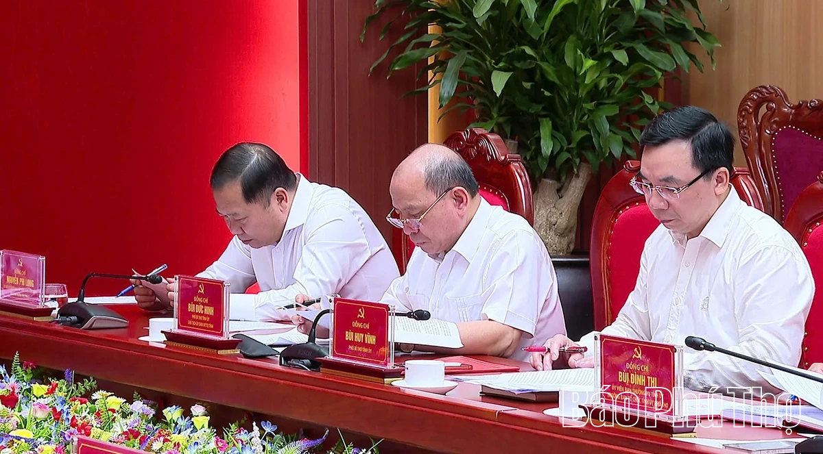 Hội nghị Ban Thường vụ Tỉnh ủy cho ý kiến vào nhiều nội dung quan trọng