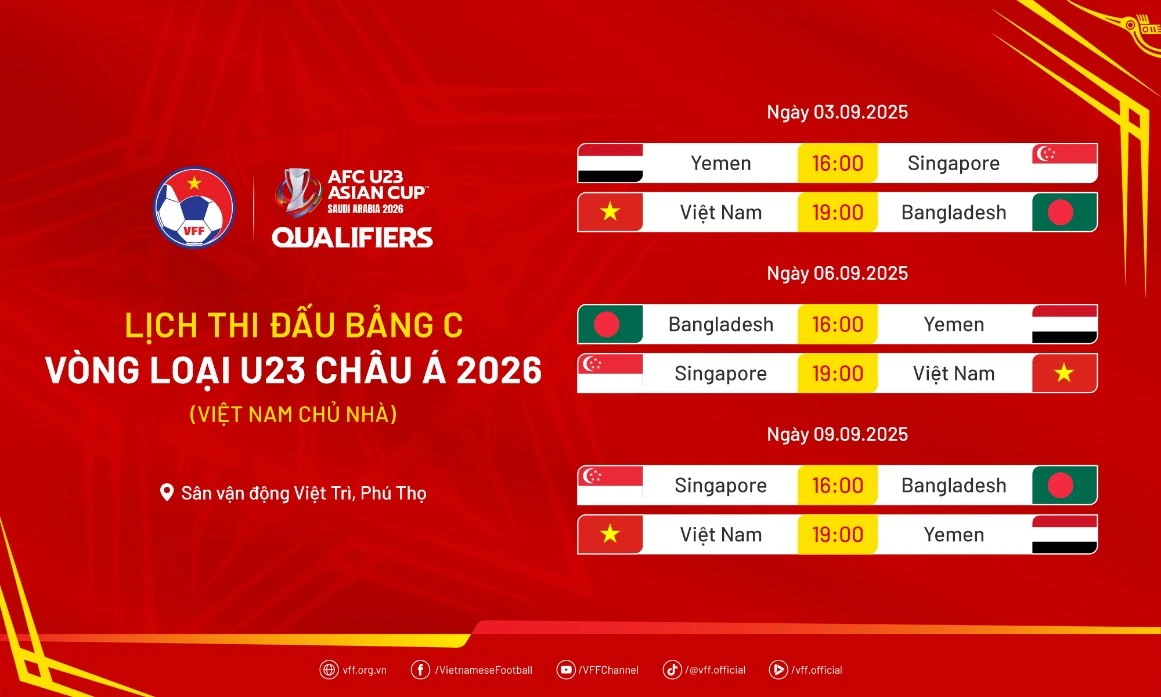 Ban tổ chức Vòng loại Giải Vô địch U23 châu Á 2026, bảng C sẽ từ chối sự tham gia của khán giả không tuân thủ quy định