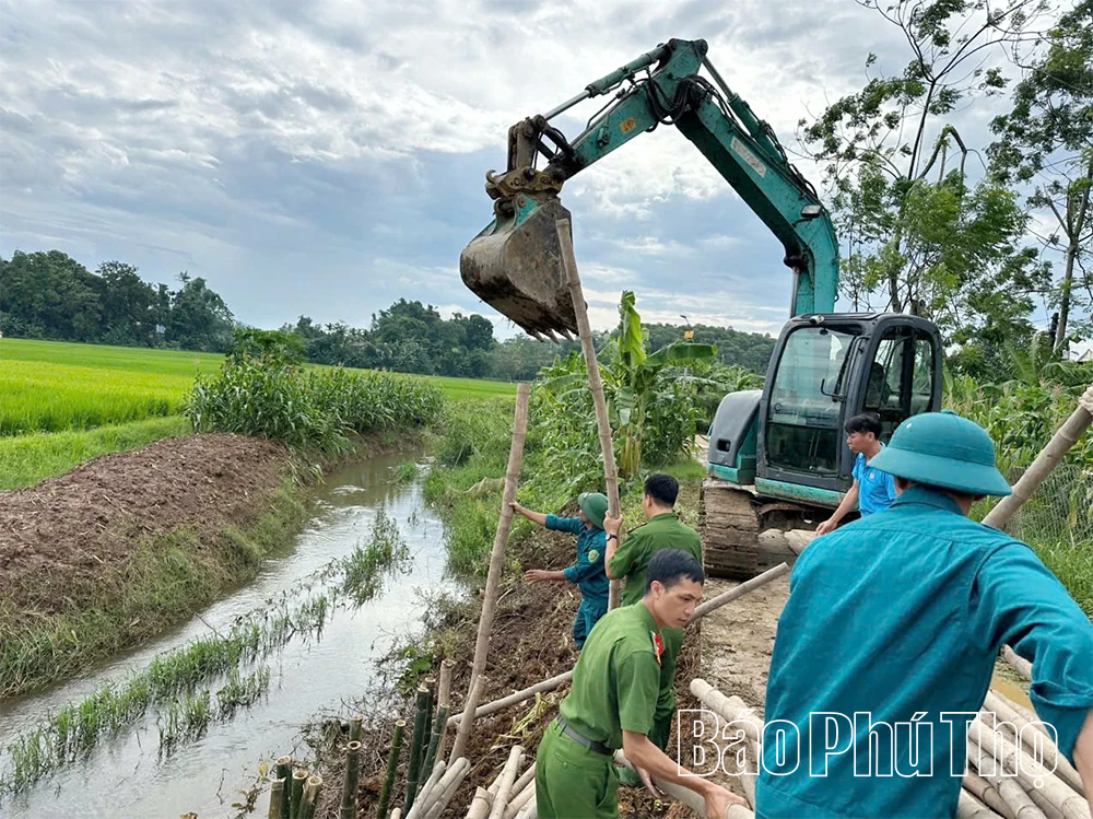 Xã Hiền Lương chủ động phòng, chống bão số 5