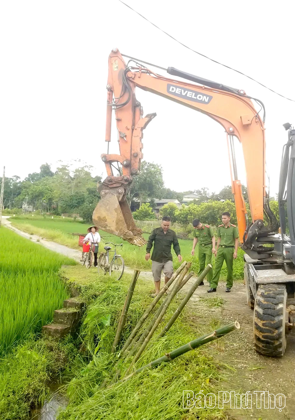 Xã Hiền Lương chủ động phòng, chống bão số 5