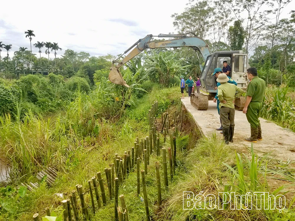 Xã Hiền Lương chủ động phòng, chống bão số 5