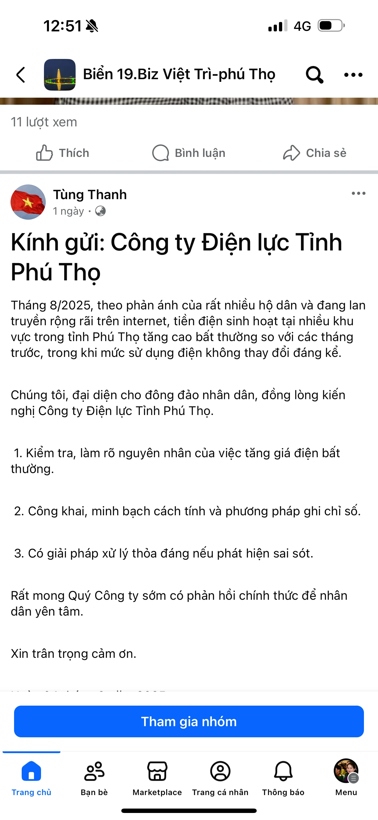 Cảnh báo tin giả về kiến nghị tiền điện tháng 8