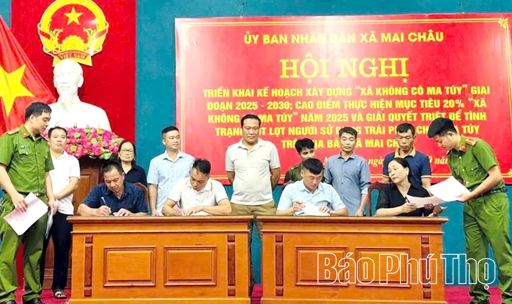 Mai Châu quyết tâm xây dựng địa bàn “xã không ma túy”