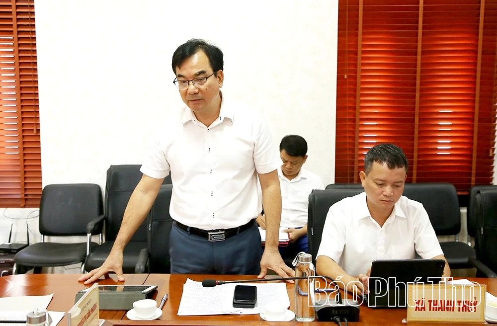 Thường trực HĐND tỉnh làm việc với các xã Yên Sơn, Tu Vũ, Thanh Thủy