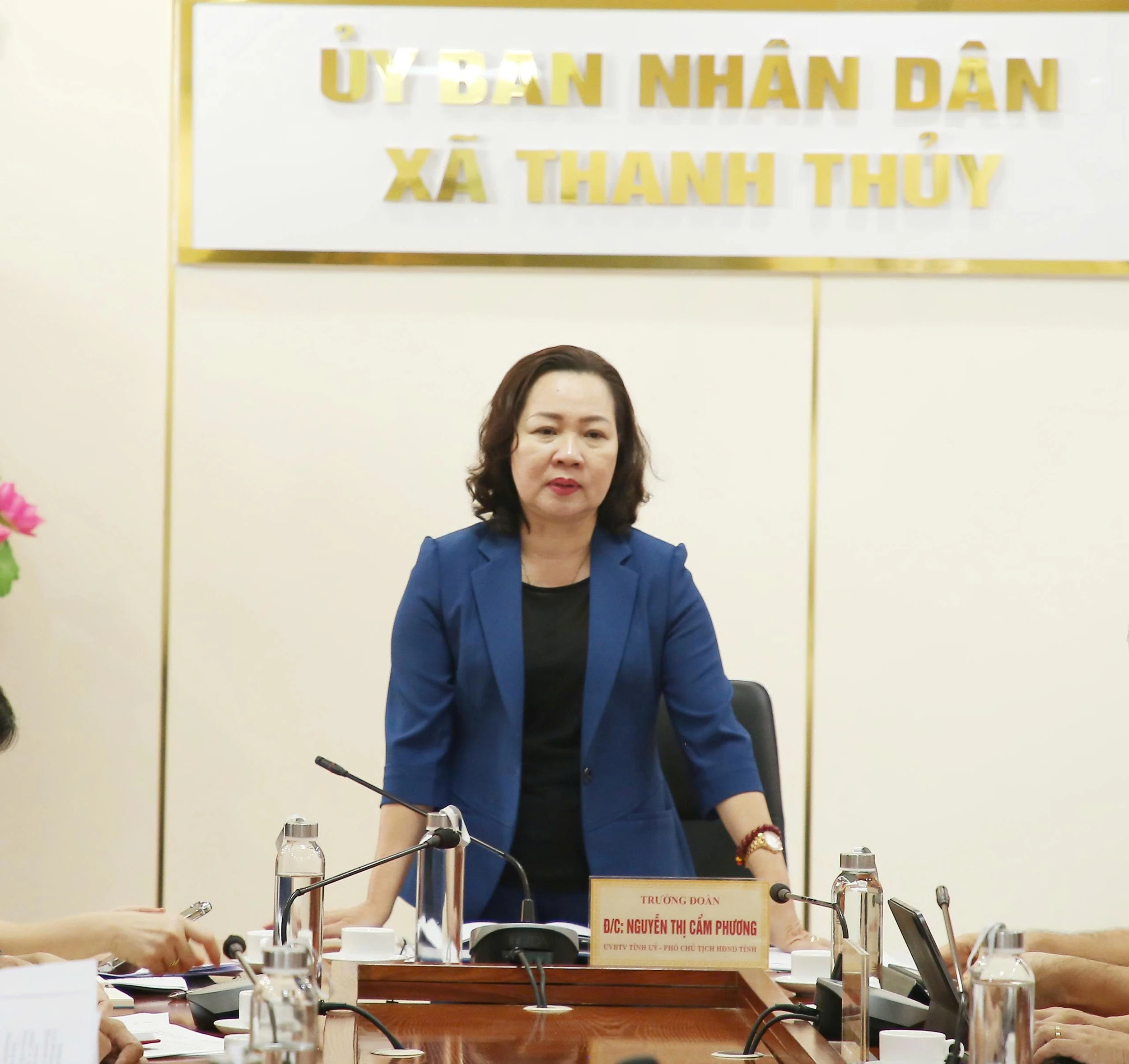 Thường trực HĐND tỉnh làm việc với các xã Yên Sơn, Tu Vũ, Thanh Thủy